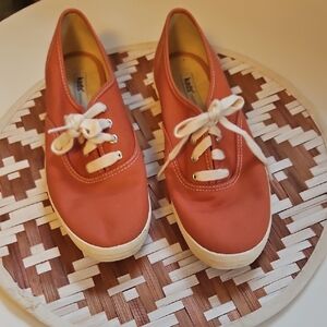 Keds Women's Orange Canvas Sneakers